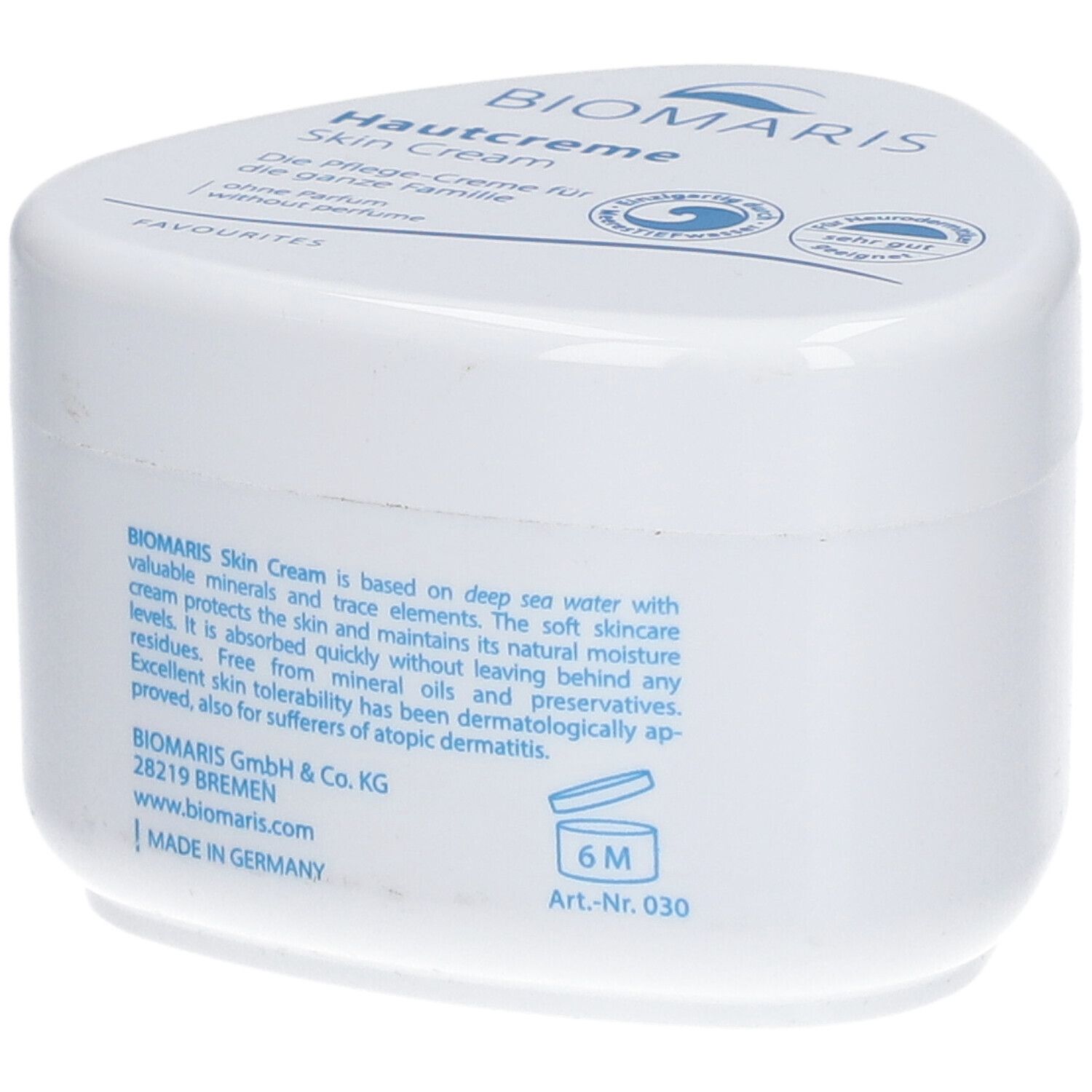 Biomaris Hautcreme NEU ohne Parfum 250 ml Creme