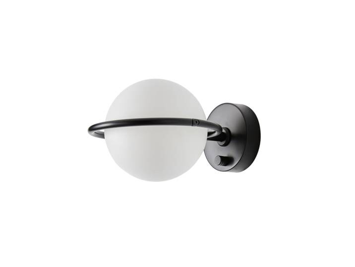 Abbacus Wandleuchte, schwarz, Ø 14 cm - Aromas del Campo - Wohnzimmer - Modern - Metall - Einflammig
