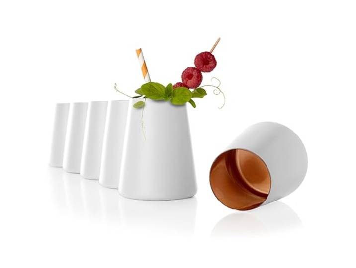Stölzle Lausitz Gobelets Blanc/Bronze Power Lot de 6\, 380ml – Verres Modernes pour Eau\, Vin\, Cocktails & Jus – Verres à Cocktail en Cristal de Haute Qualité – Résistants au Lave-Vaisselle & aux Chocs