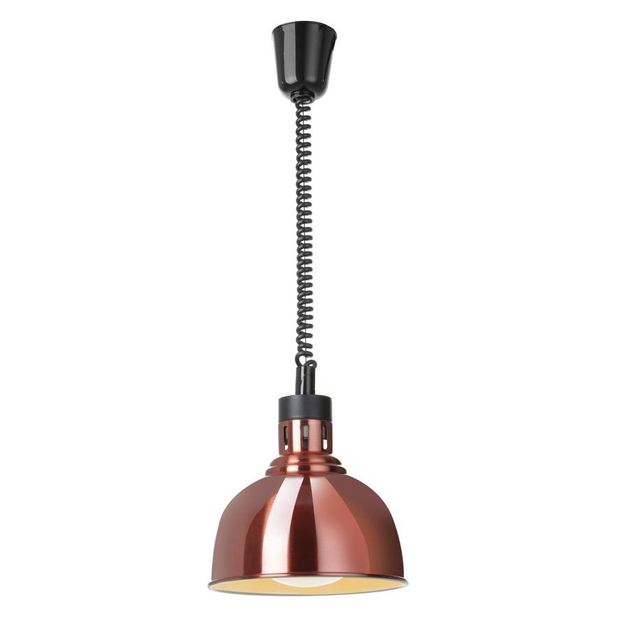 Hendi Höhenverstellbare Wärmelampe, kuppelförmig,, Kupfer, 230V/250W, Ø250x(H)207mm (76449583)