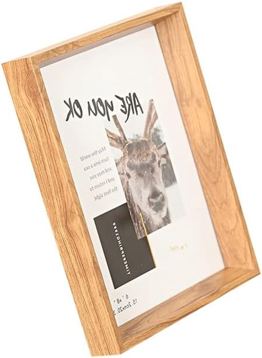 Houten Fotolijst Geel - Massief Houten Frame voor Muurdecoratie - 152 cm