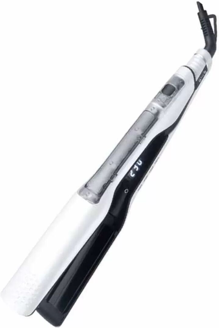 INF Dampf-Haarglätter (US-Stecker) – 2-in-1 Dampfpflege und Glättung mit Wassertank, PTC-Schnellheizung, Nass/Trocken, Weiß
