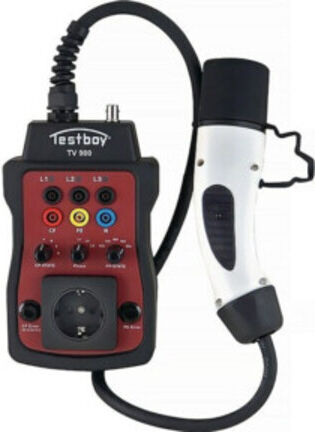 Testboy TV 900 Ladesäulenprüfadapter für Typ-2 Ladesäulen L215xW120xH60mm, TV 900)