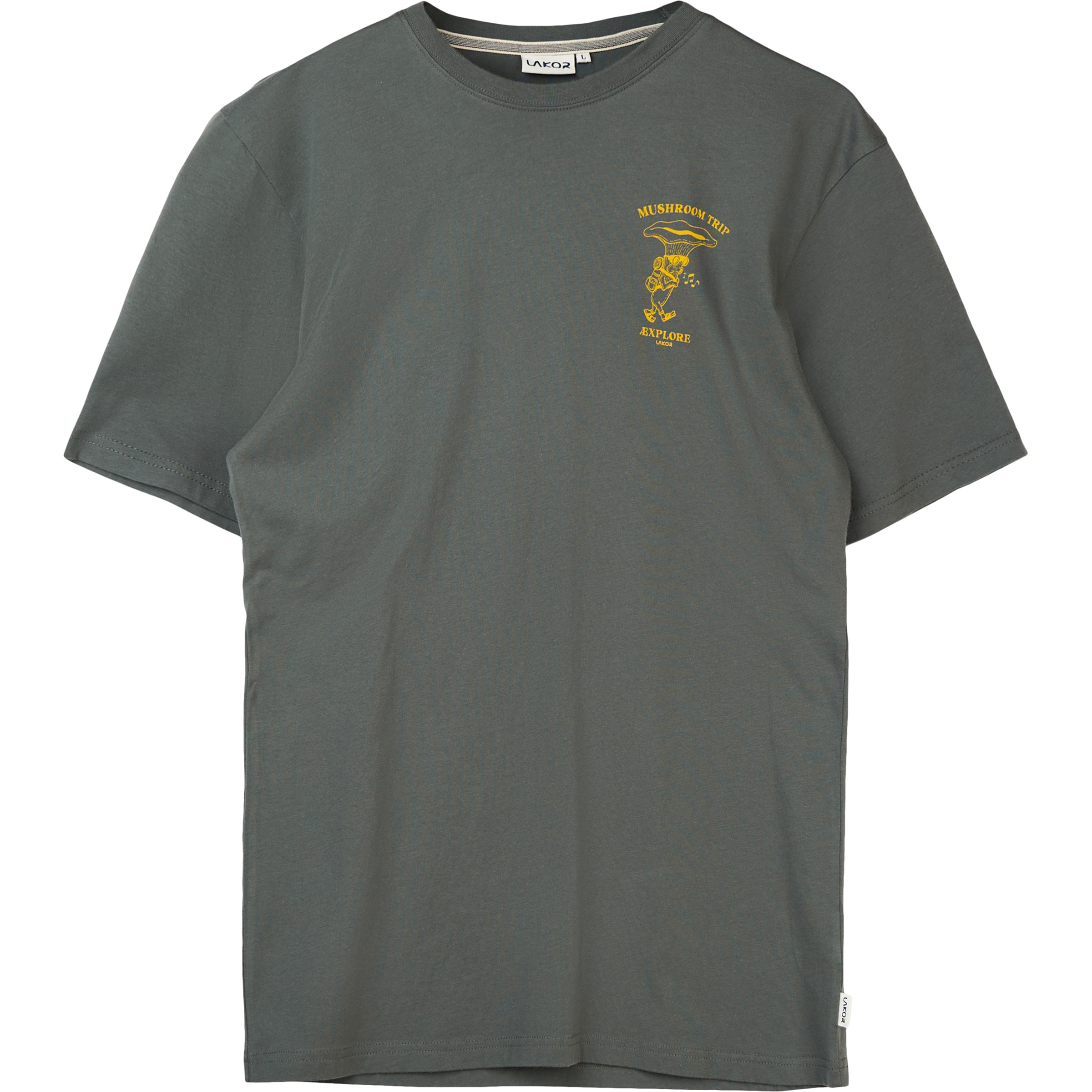 Lakor Chanterelle Trip Herren T-Shirts grau Größe L Lifestyle Hautfreundlich
