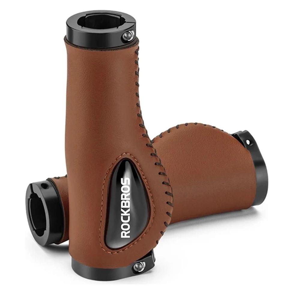 Rockbros 40720001002 Leder-Fahrradgriffe - braun (1701423730)