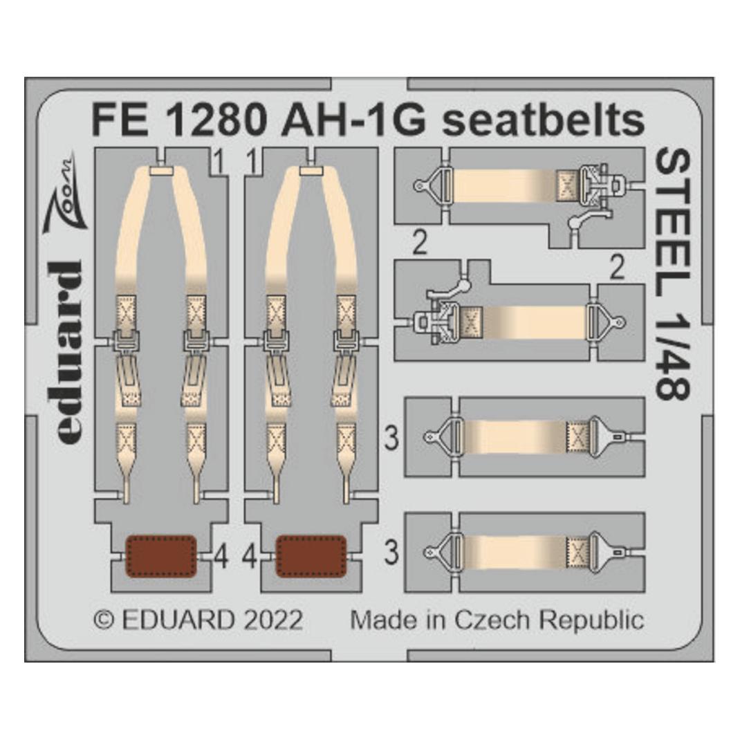 Eduard AH-1G seatbellts STEEL 1/48 (FE1280)