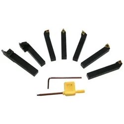 Elmag, Zubehör Maschine, - Wendeplatten-Drehmeissel-Satz 7-teilig, 20 x 20 mm