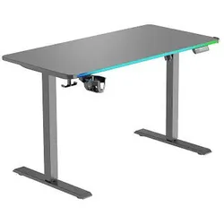 Gamingtisch Jack Schwarz höhenverstellbar