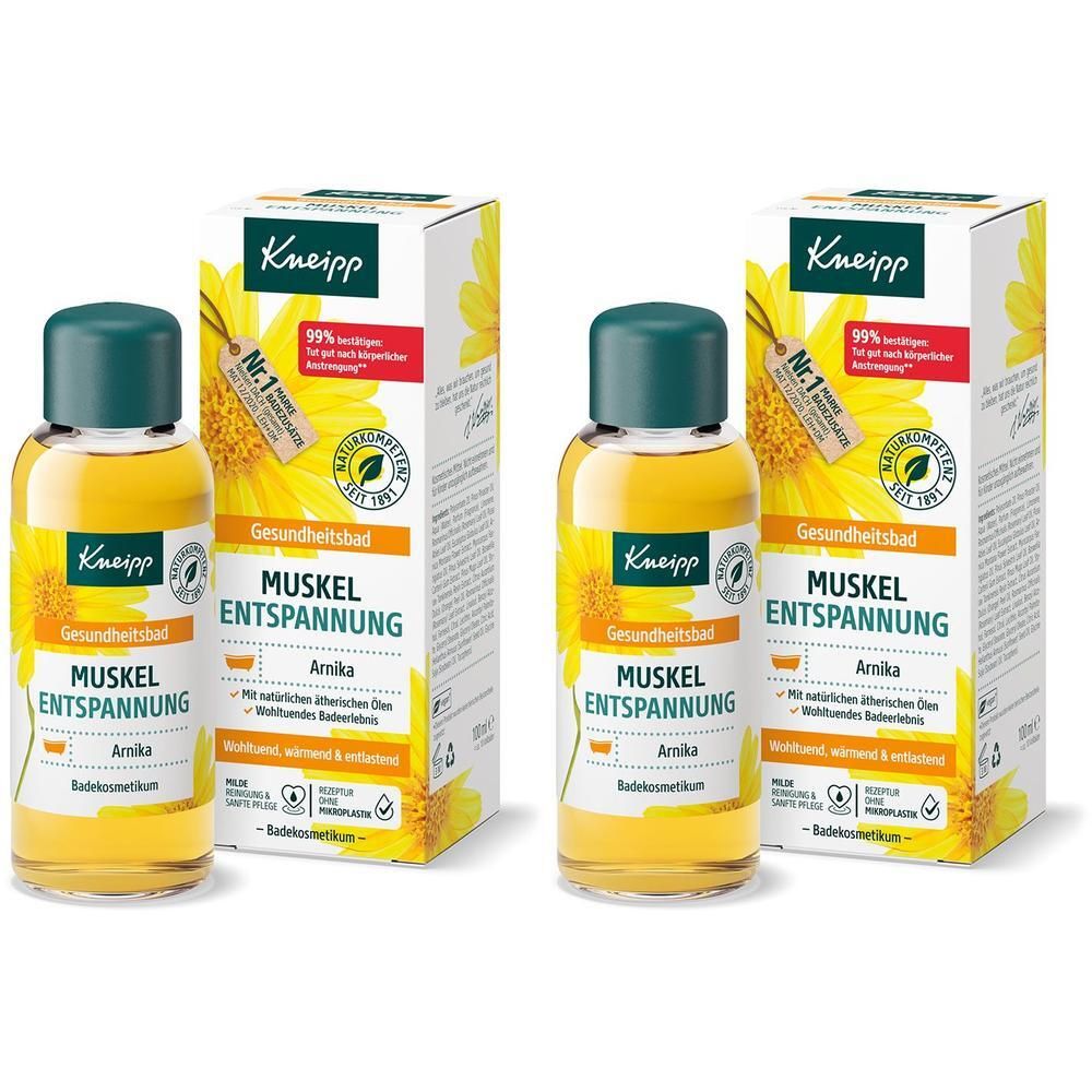 Kneipp Gesundheitsbad Muskel Entspannung x2 2x100 ml Öl