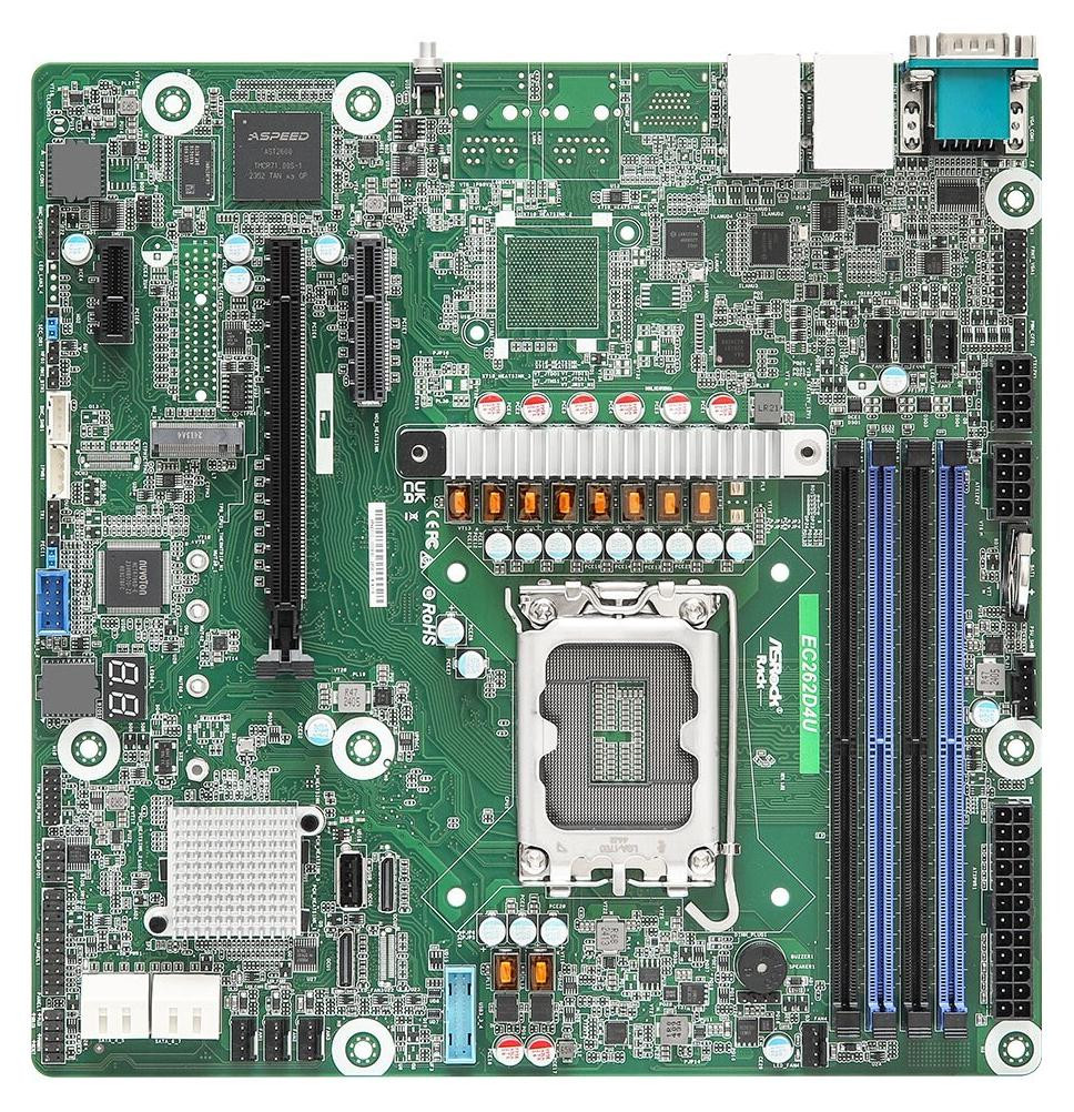 ASRock EC262D4U moederbord Intel C262 LGA 1700 micro ATX
