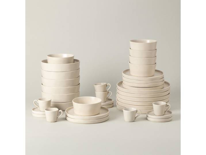 Costa Nova Kombiservice Lagoa, Perlmutt, Keramik, 30-teilig, 0,9 ml, Handmade in Europe, Essen & Trinken, Geschirr, Geschirr-Sets, Kombiservice