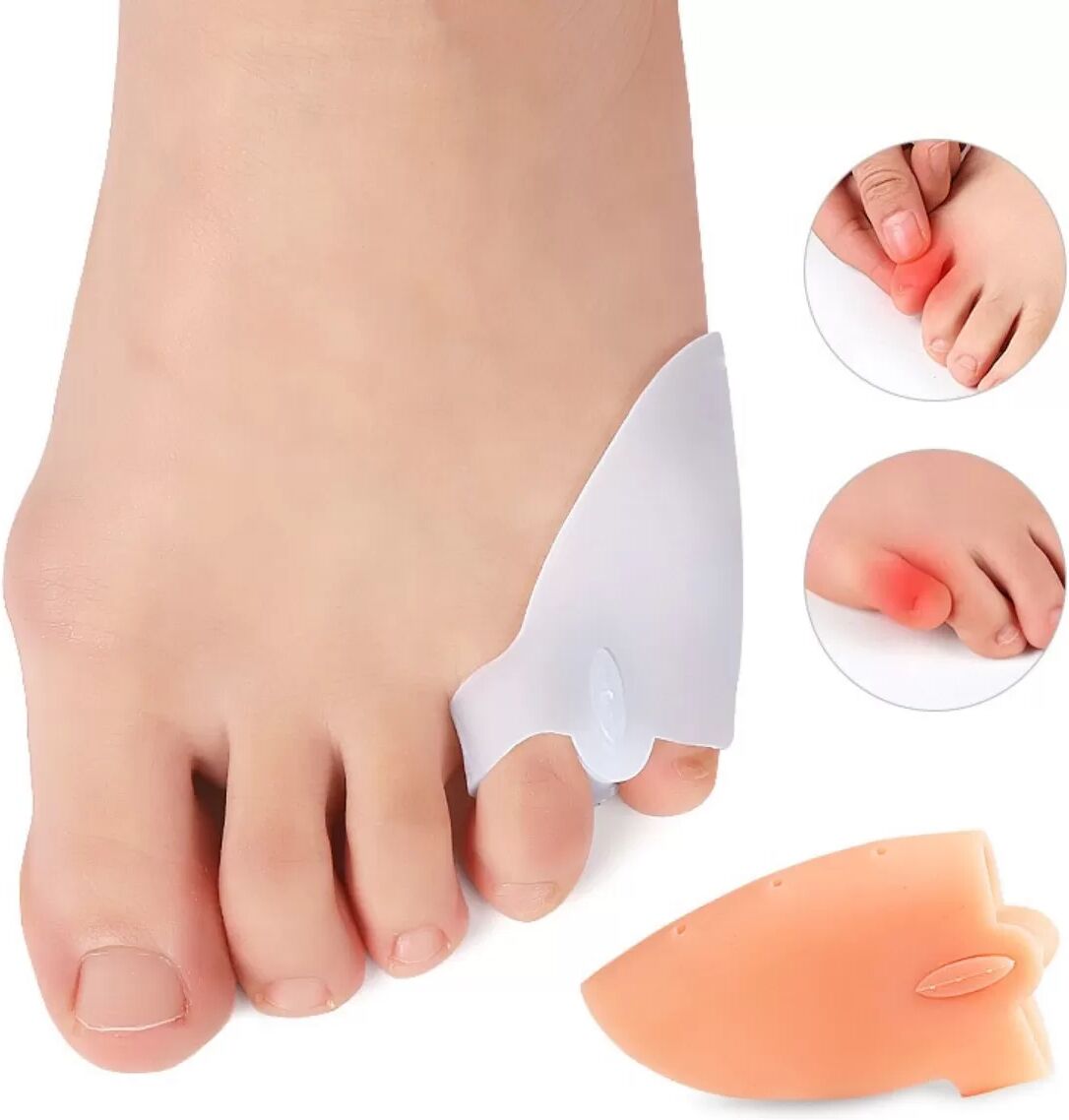 INF Verstellbare SEBS Zehenspreizer - 2 Paare für überlappende Zehen & Hallux Valgus Entlastung