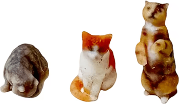 Inspire Curations Mini Cute Cat Figurine Decor Aesthetic Desk & Shelf Animal Ornament style J