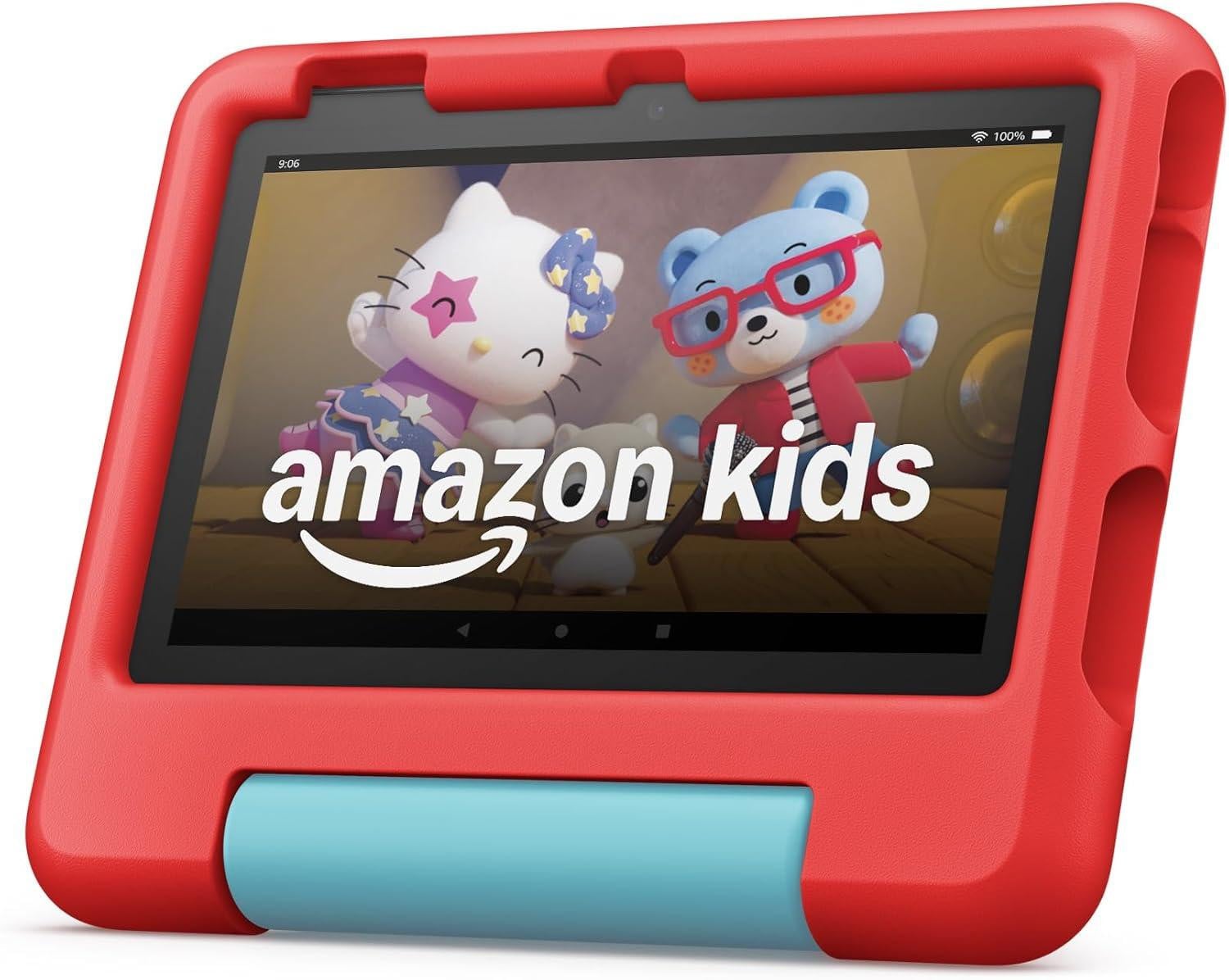 Amazon Fire 7 kinder tablet, 16 GB, modeljaar 2023, rood