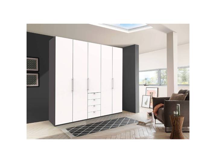 home24 Vouwdeurkast VI 236cm bruin/Havanna/wit