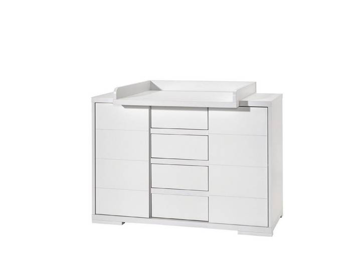 Schardt Wickelkommode Wickelkommode Maxx White, Dekor Weiß, Made in Germany