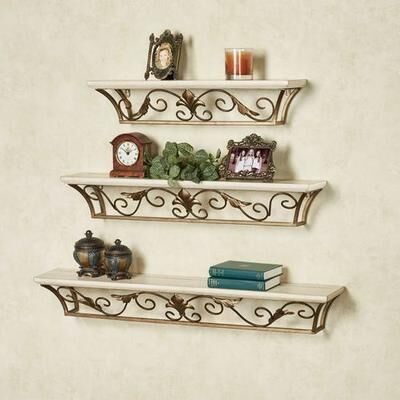 Touch of Class "Delia Wall Shelf Ivory, 36"" Wide, Ivory"