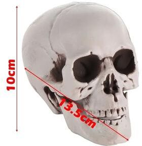 Uplift Picks Realistic Hanging Halloween Skeleton And Skull Decoration 9x10x13.5cm