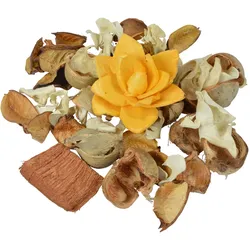 Potpourri-Mix Gewürzorange aus Trockenblüten - Romantische Deko & Bastelmaterial - Naturmaterialien, farblich abgestimmt, duftend, 110g