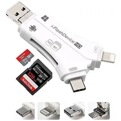 CoreParts Universal USB Adapter (USB 2.0), Speicherkartenlesegerät, Weiss