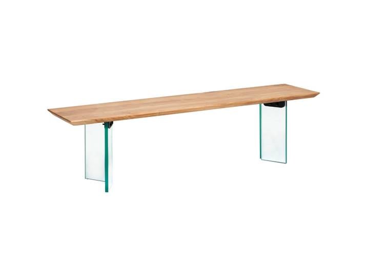 Livetastic Sitzbank, Akaziefarben, Holz, Glas, Akazie, vollmassiv, Holz, 175x45x40 cm, Esszimmer, Bank, Sitzbänke