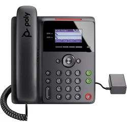 HP Poly Edge IP PH PoE-e, Telefon, Schwarz