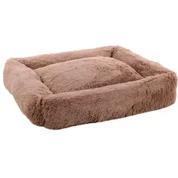 Flamingo - XL Basket Krems Rectangle Taupe - 100cm (Hund), Hundebett + Katzenbett