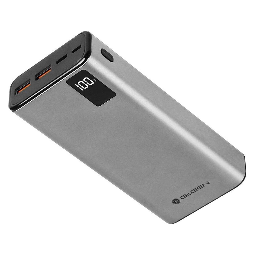 GoGen PB200008S 20000 mAh Powerbank Silber (20000 mAh) (GOG-PB200008S)
