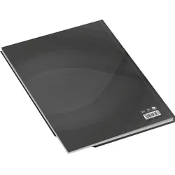 RNK Notizbuch A4 notes carbon black liniert 96 Blatt