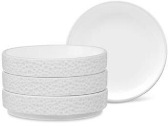 "Noritake Colortex Stone Set of 4 Stax Mini Plates, 3-3/4"""