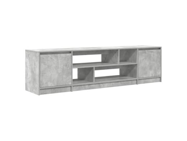Makastle TV-Schrank Betongrau 188,5x41x50 cm Holzwerkstoff