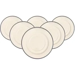 SUPPEN-UNTERTASSEN Design Naif bunt ø 18,7 cm 6er Set