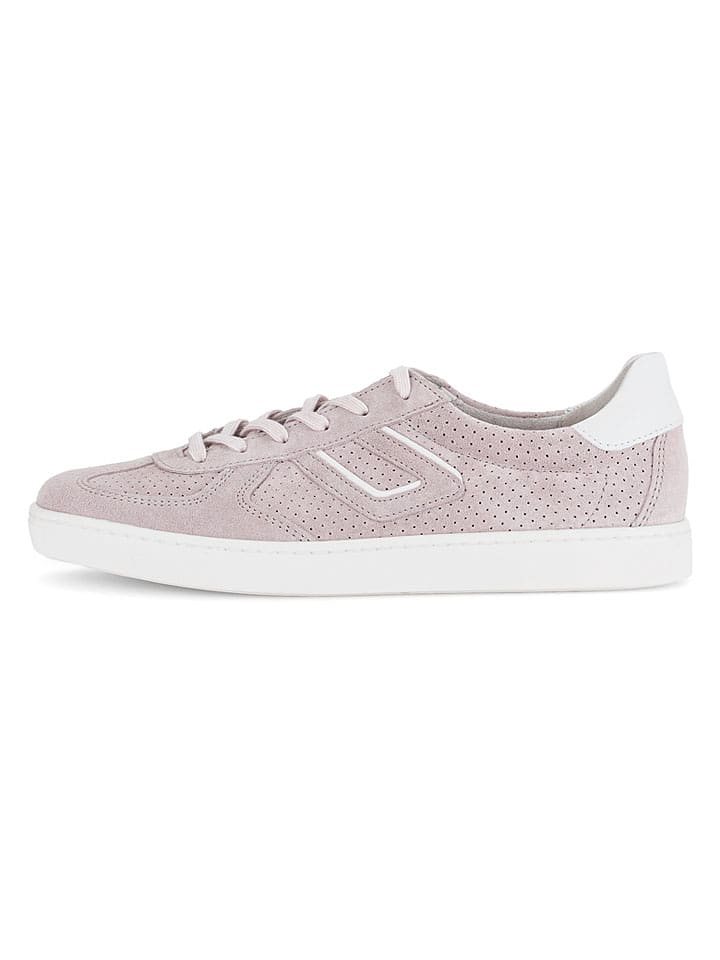 Gabor Leder-Sneakers in Rosa - 37,5