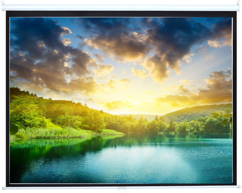 17 Stories Manual Projector Screen Projector Screen White 183cm H x 251cm W