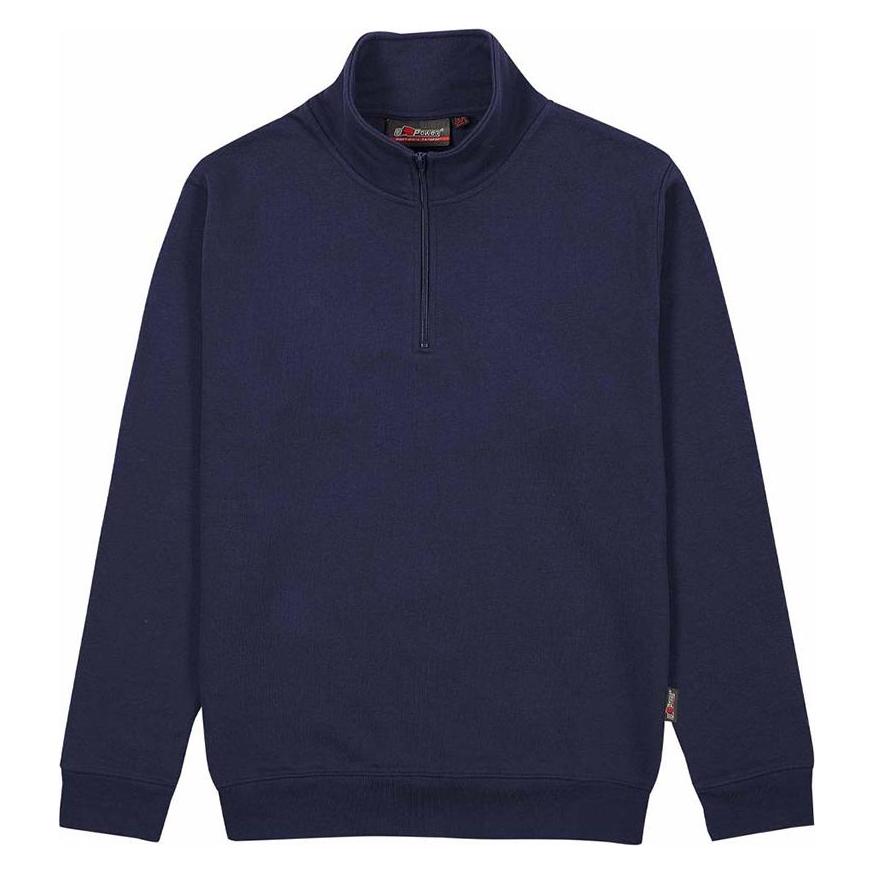 Upower Sweatshirt Kurzer Reissverschluss Tiefblau Grösse (XXL) (WEY295DB-2XL)