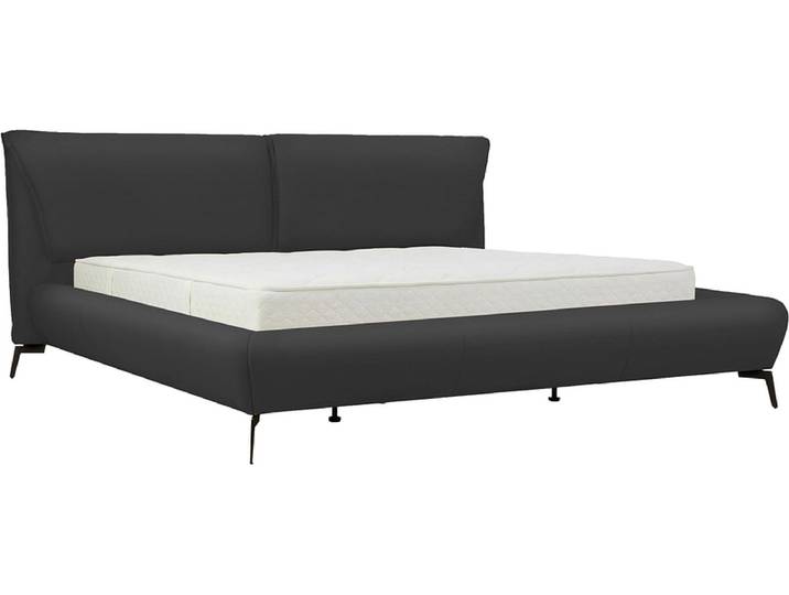 Bett DOVER 180x200cm echtleder anthrazit
