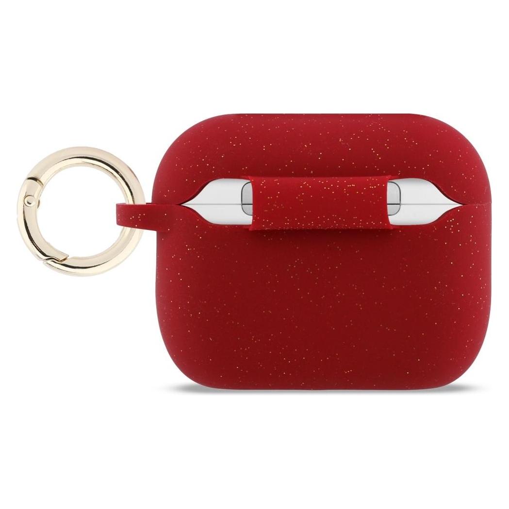 Guess Case Silicone Glitter Ring for AirPods Pro 3 fuchsia (Kopfhörer Hülle) (GUAP3SGGEF)