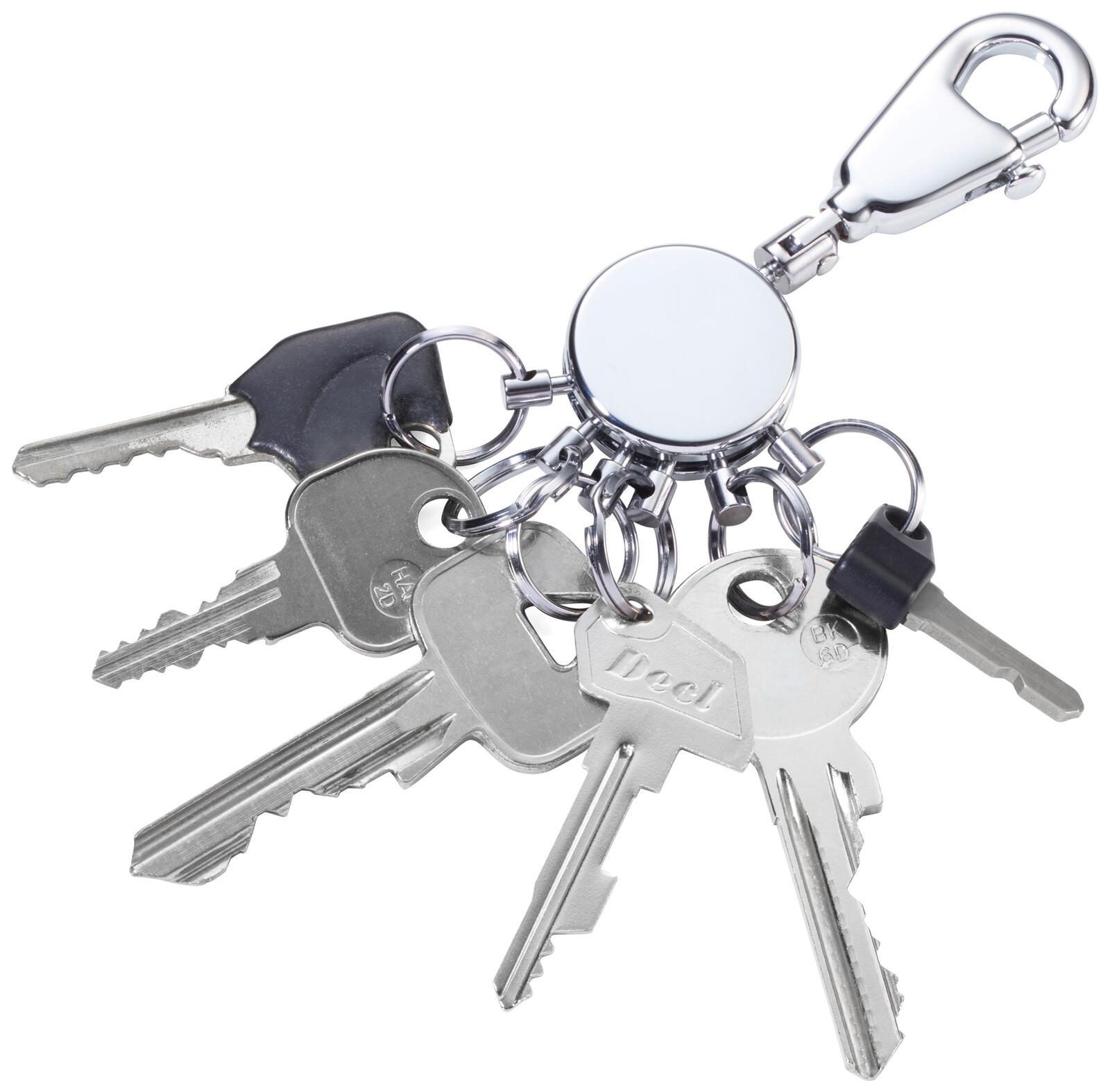 TROIKA® Schlüsselanhänger PATENT, glänzend, silber, verchromt KYR60/CH