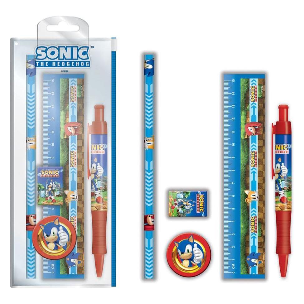 Pyramid Sonic The Hedgehog set papeterie 5 pièces Golden Rings (1x) (SR74297)