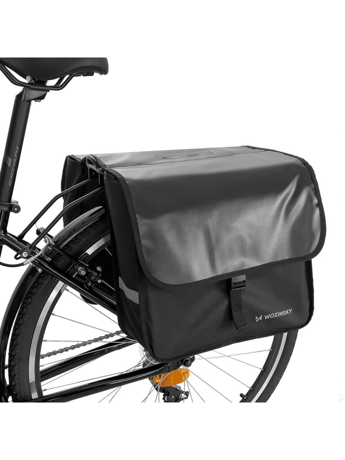 Wozinsky Double Bike Pannier for Trunk 28L Black (WBB34BK)