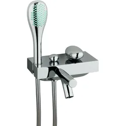 VitrA Istanbul Wannen-Einhebelmischer A41802 Ausladung 209mm, mit Brausegarnitur, Wandmontage, chrom