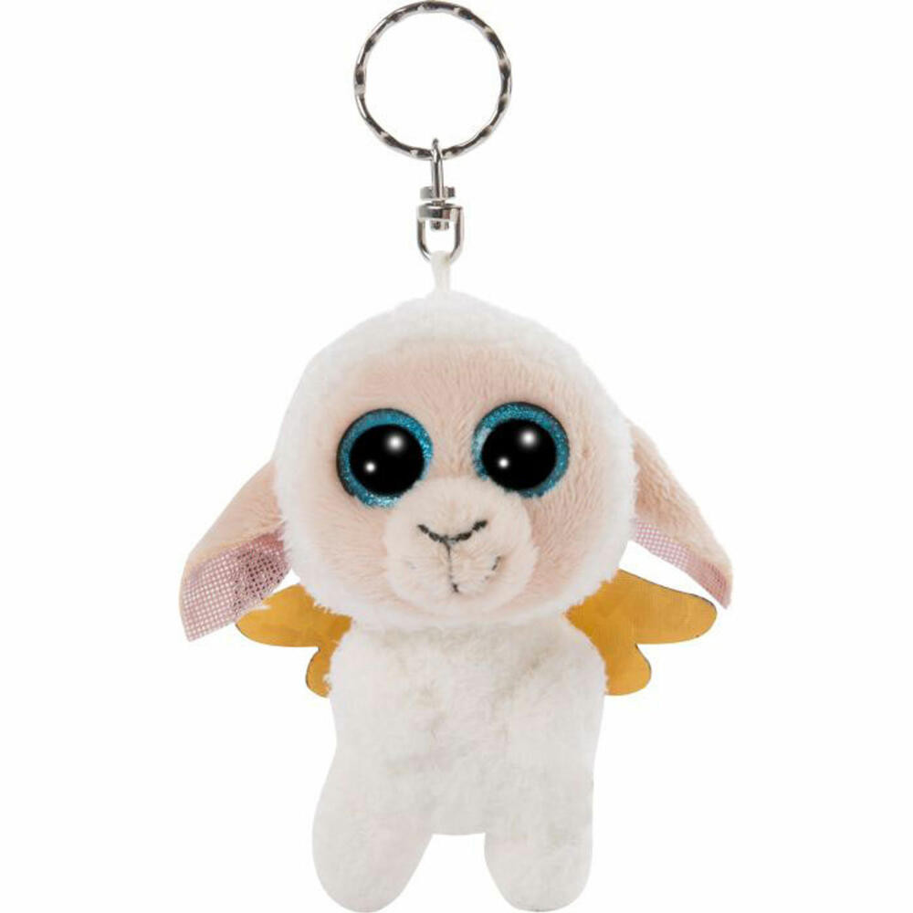 NICI Glubschis beschermengel sleutelhanger Glowy Nalla schaap, wit, 9 cm, 47834