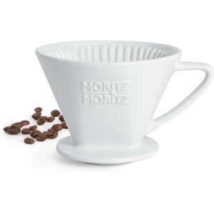 Moritz&Moritz Kaffeefilter 90, Größe 4, Porzellan, weiß, Handfilter