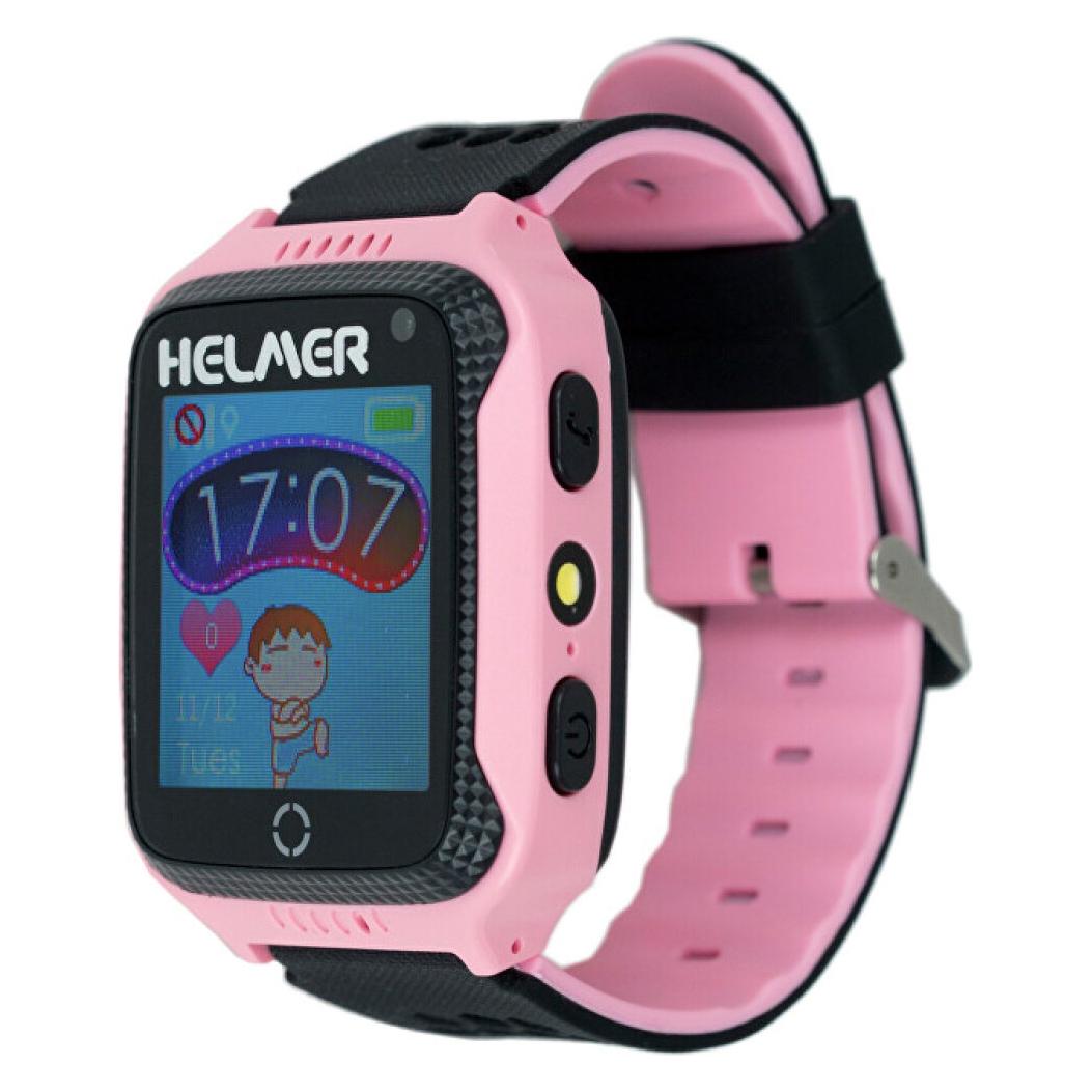 Helmer Smart touch watch with GPS locator and camera - LK 707 pink for kids (40 mm, 4G) (HODLK707GPSPK)