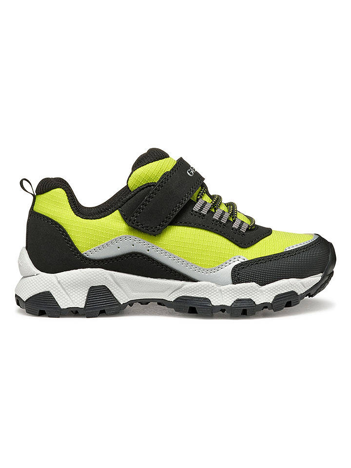 Geox Trekkingschuhe "Magnetar" in Schwarz/ Gelb - 32
