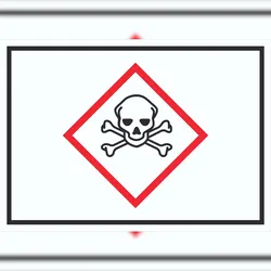 HB-Druck Schild akut toxisch Symbol Toxizität Totenkopf A2 (420x594mm)