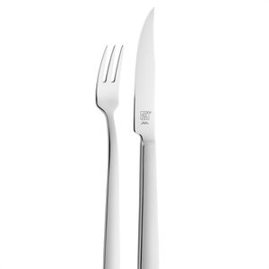 Zwilling Steakbesteck Dinner 07150-259, Edelstahl 18/10, für 1 Person,Wellenschliff, silber poliert, 2-teilig