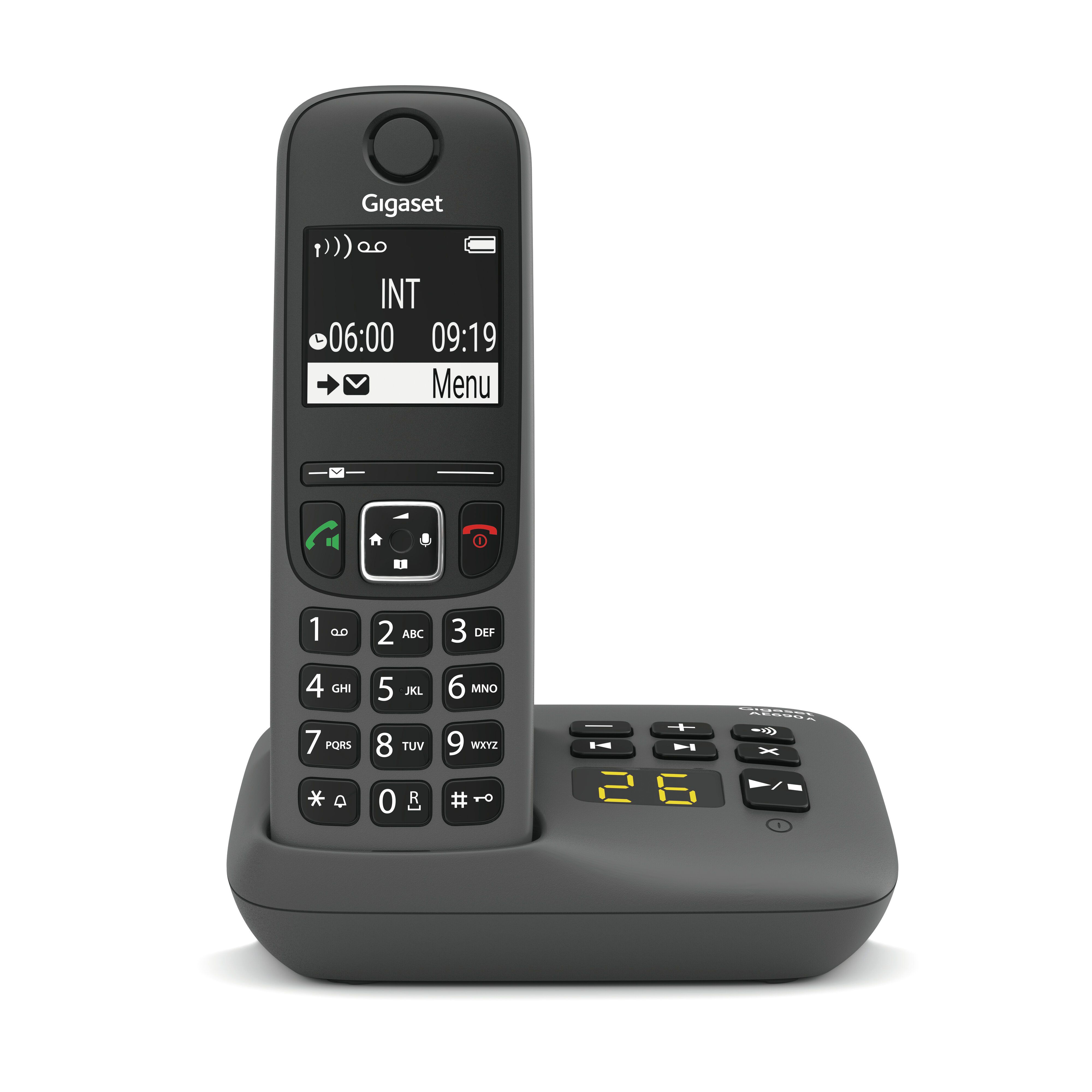 Gigaset AE690A Analoges/DECT-Telefon (Anthrazit)