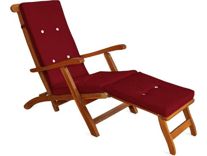 Detex Ligstoelkussen Rood 173x43x6cm
