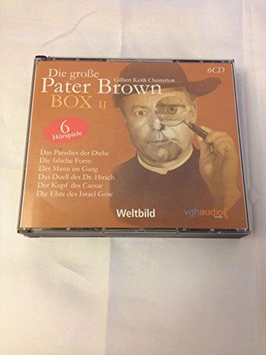 Chesterton, Gilbert Keith - Der große Pater Brown - Box II - 6 Hörspiele - Das Paradies der Diebe / Die falsche Form / Der Mann im Gang / Das Duell des Dr. Hirsch / Der Kopf des Caesar / Die Ehre des Israel Gow - Preis vom 09.10.2026 07:28:09 h